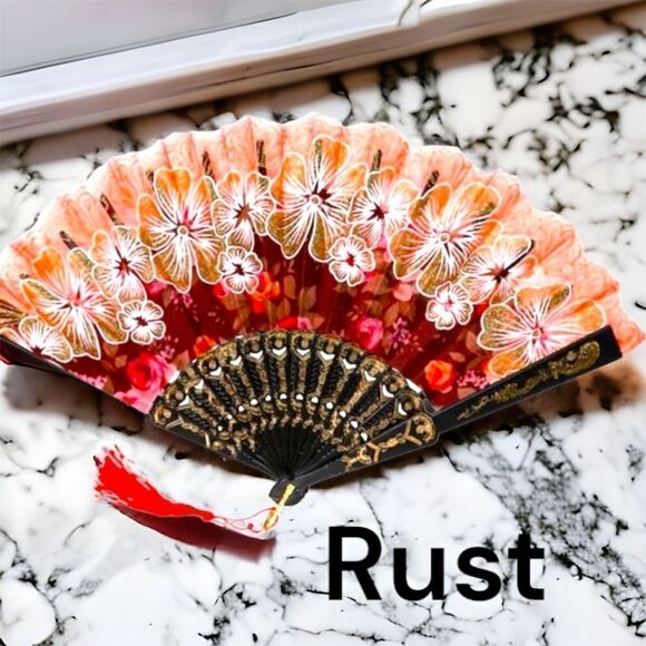 Shimmery Deluxe 9” Face fan + display stand * - Picture 8 of 15